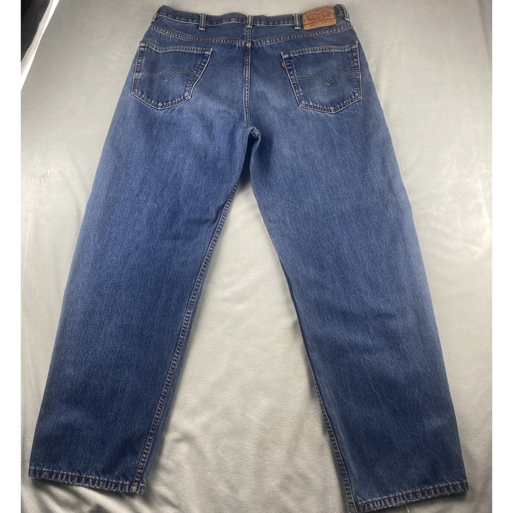 Levis Jeans Mens 40 X 32 Blue 550‎ Relaxed Tapered American Cowboy Ranch Y2K - Picture 10 of 13